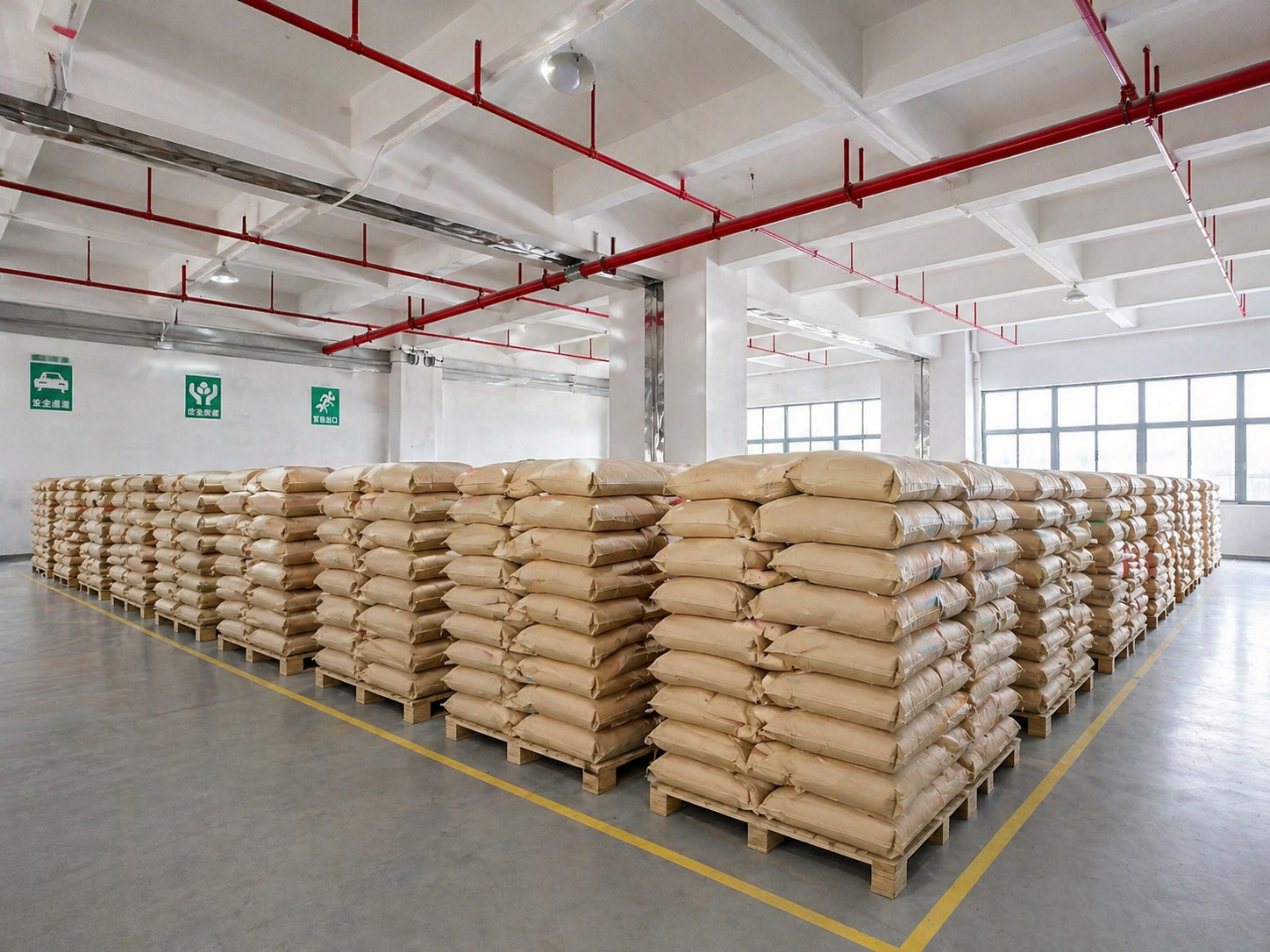 Factory warehouse interior
