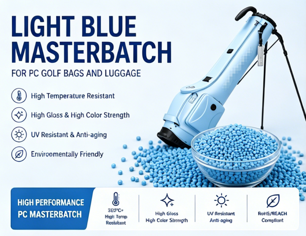 Sky blue masterbatch