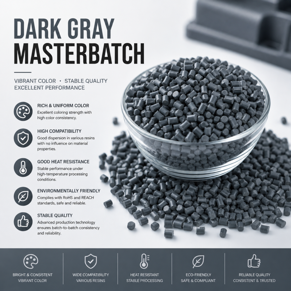 Deep gray masterbatch