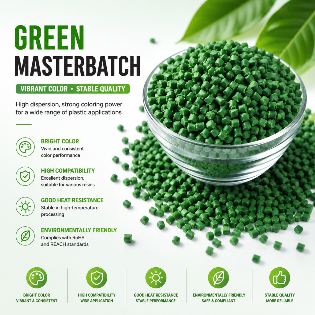 Green masterbatch